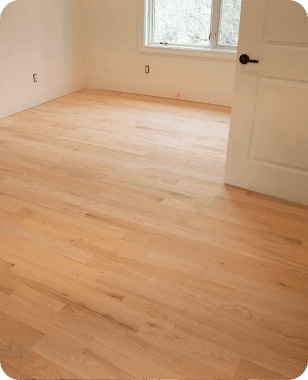 Refinished hardwood floors in a New Jersey home