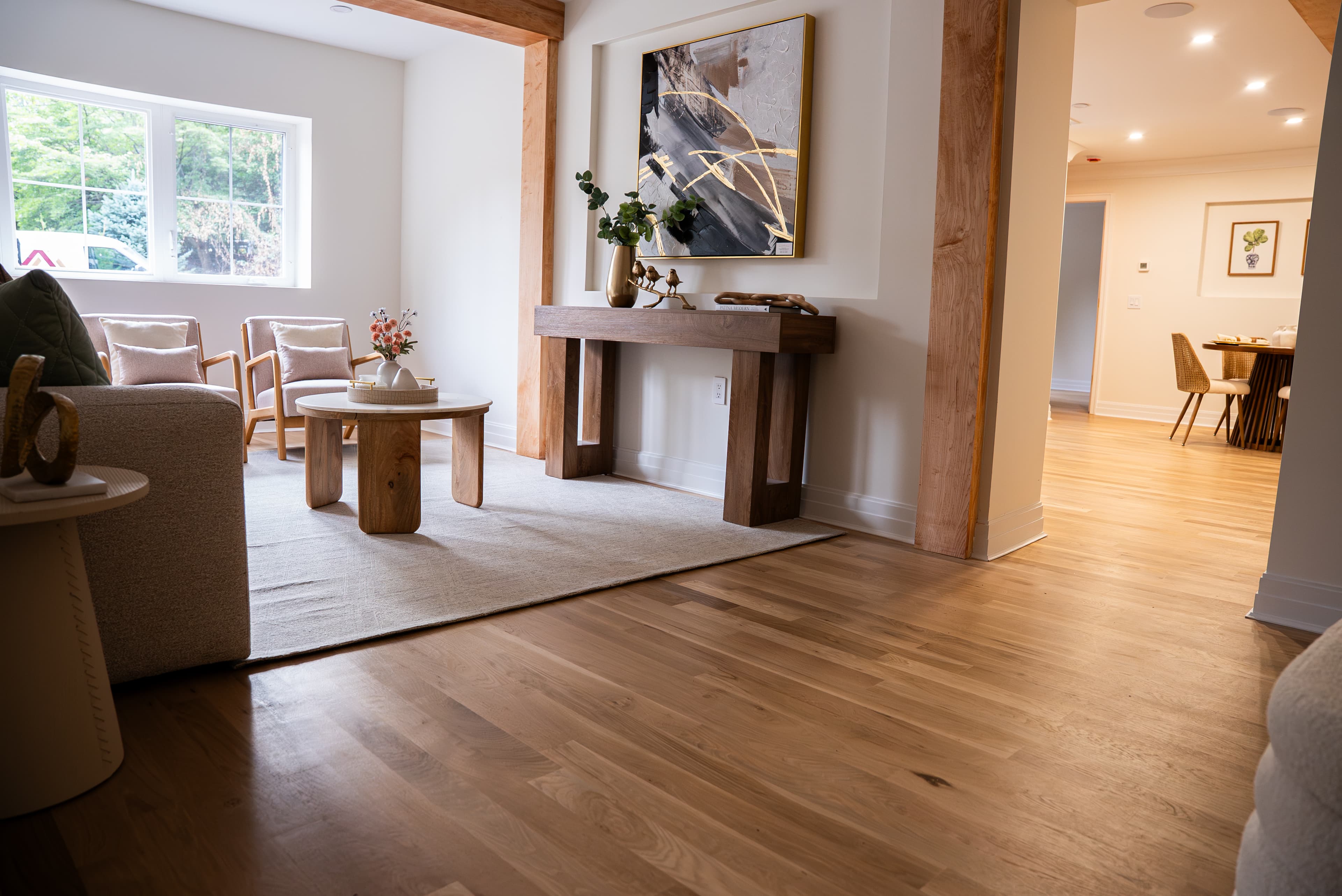 Finished hardwood floors in a New Jersey home by ModiFloors